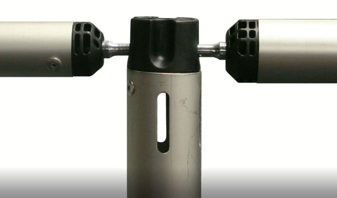 Uprights with two drape support layers connected