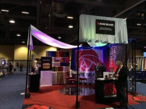 Rose Brand stand built up