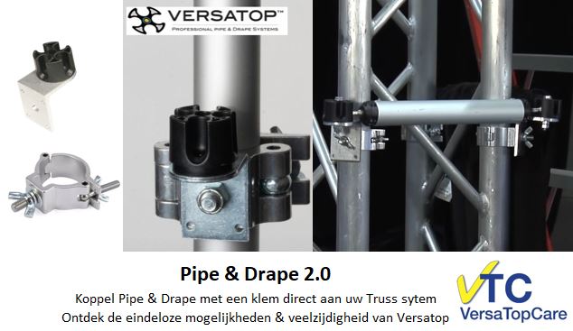 DE veilige Pipe & Drape en Truss verbinging