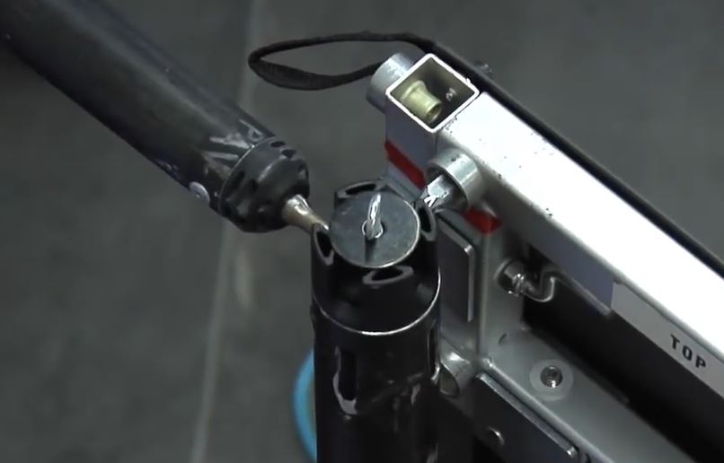 Secured by using mounting post thread option