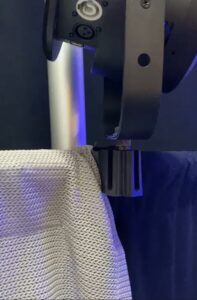 Spotlight-mounted-to-Shoulder-Block-with-Swivel-mounted-to-post-by-StageCare