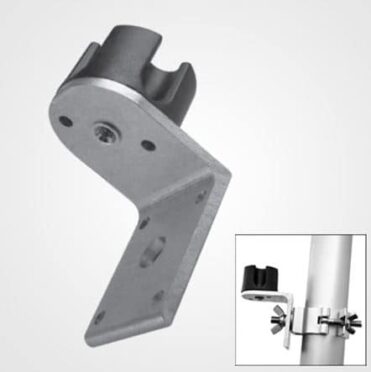 Swilvel mounted to a truss by a clamp