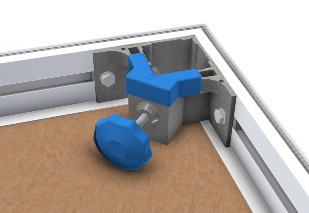 Pootbevestigingshoek 45-55mm